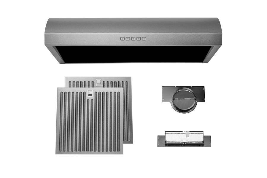 Hauslane UCB018SS30 Hauslane Chef 30-In Ductless Stainless Steel Undercabinet Range Hood