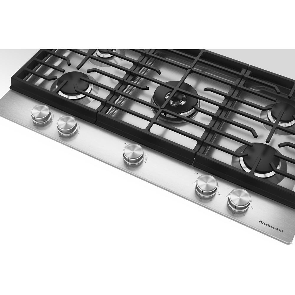 Kitchenaid KCGK736SSS Kitchenaid® 36 In. Gas Cooktop With 5 Burners And Integrated Wok Grate