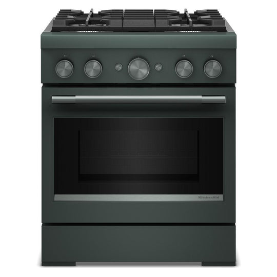 Kitchenaid KFDS930SJP 30-Inch 4 Burner Commercial-Style Dual Fuel Range With No Preheat Air Fry Mode