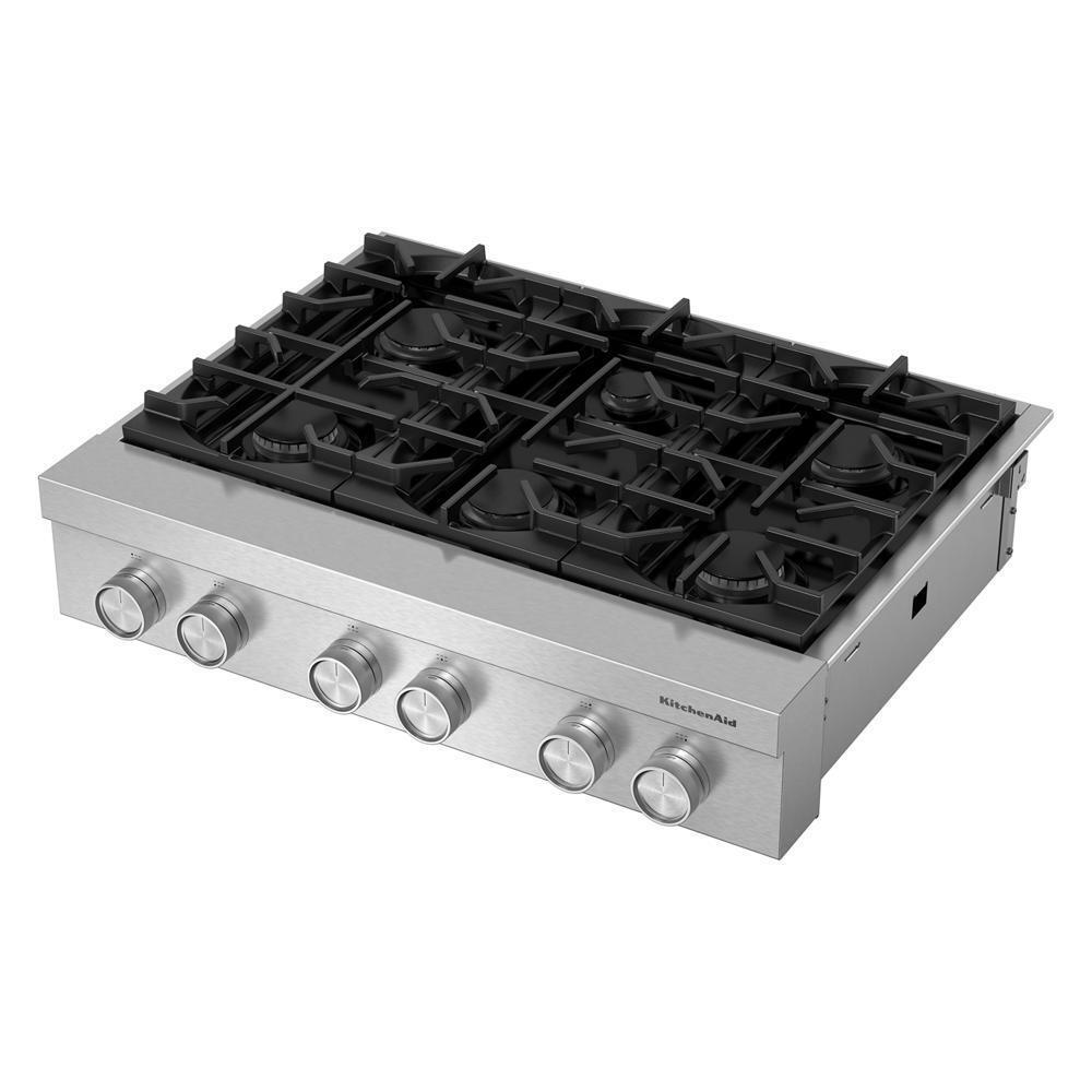 Kitchenaid KCGK936TSS Kitchenaid® 36-Inch 6-Burner Gas Commercial-Style Rangetop