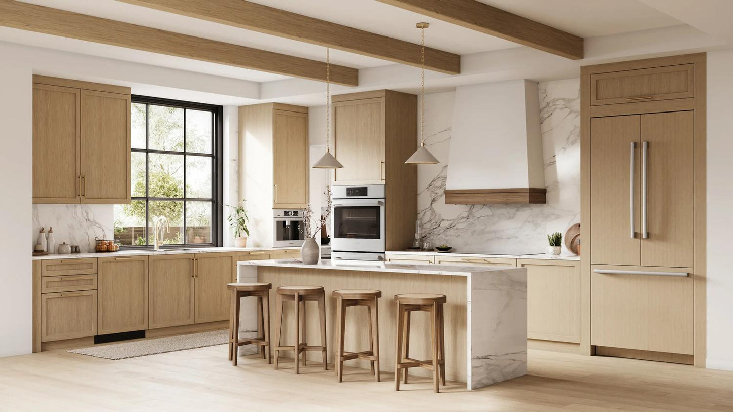 Bosch B36IT100NP Benchmark®, Vario Built-In Fridge-Freezer With Freezer At Bottom, 36'', Soft Close Flat Hinge