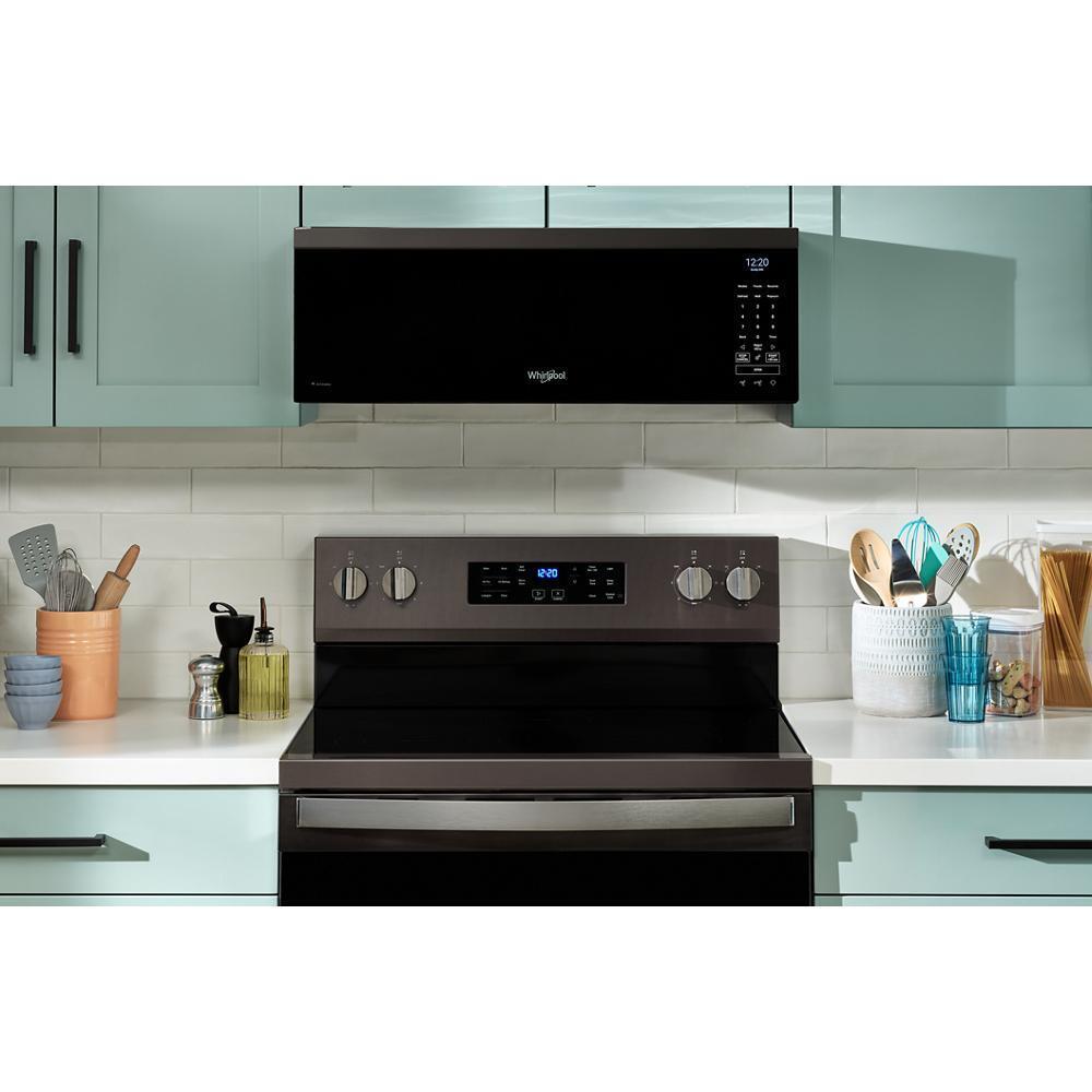 Whirlpool WMML5530RV 1.1 Cu. Ft. Smart Low Profile Microwave Hood Combination With 450 Crm 4-Speed Venting