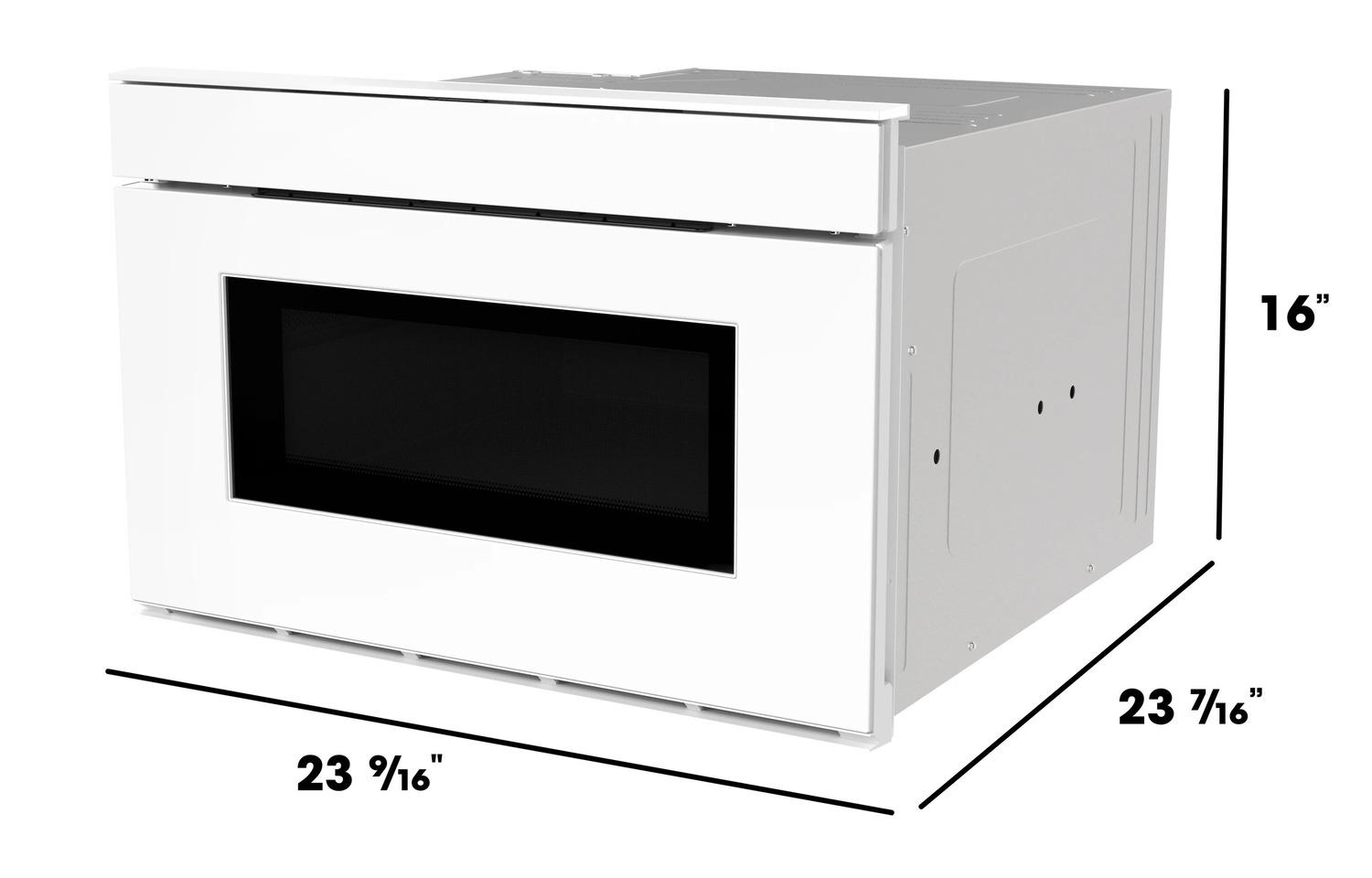 Sharp SMD2479MW Sharp 24 In. 1.2 Cu. Ft. Deco Series Built-In Smart Microwave Drawer™ Oven With Easy Wave Open In White