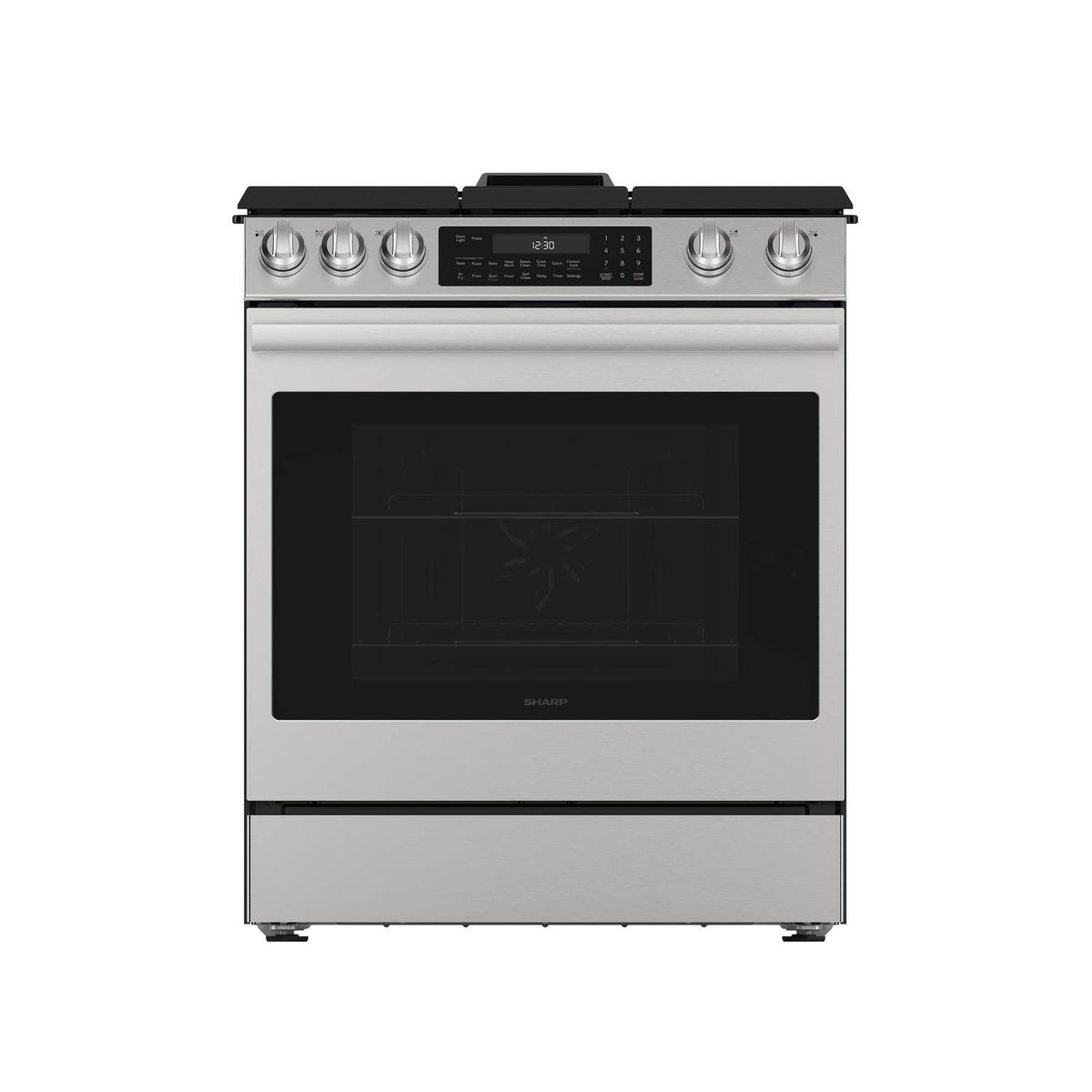 Sharp SSG3074SNS 30 In. 5 Burner 6.1 Cu. Ft. Slide-In Gas Range With Convection