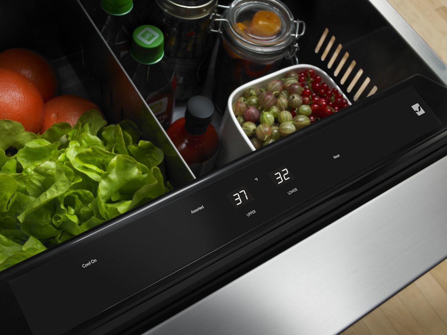 Jennair JUD24FRERS Euro-Style 24" Double-Refrigerator Drawers Stainless Steel