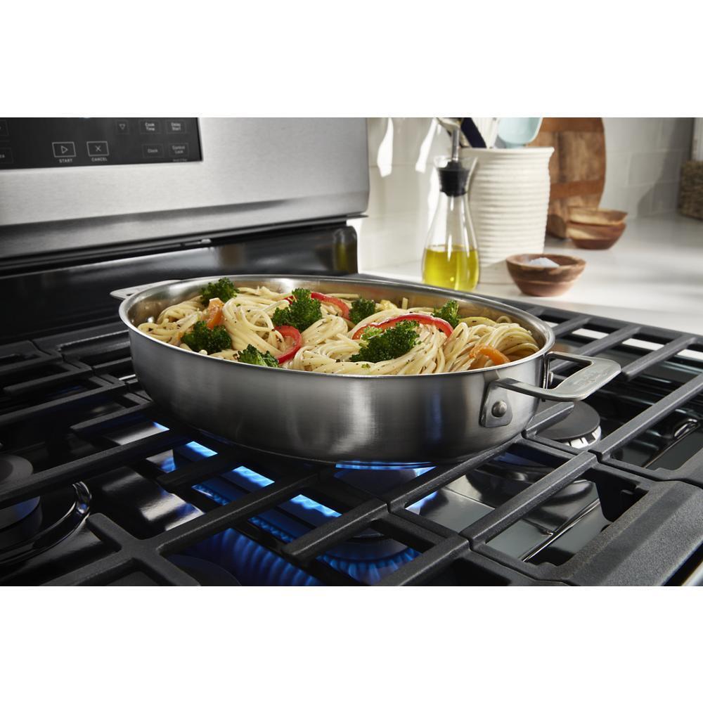 Whirlpool WFGS4530SV 30-Inch Gas Range With Air Cooking Technology And Steam Clean