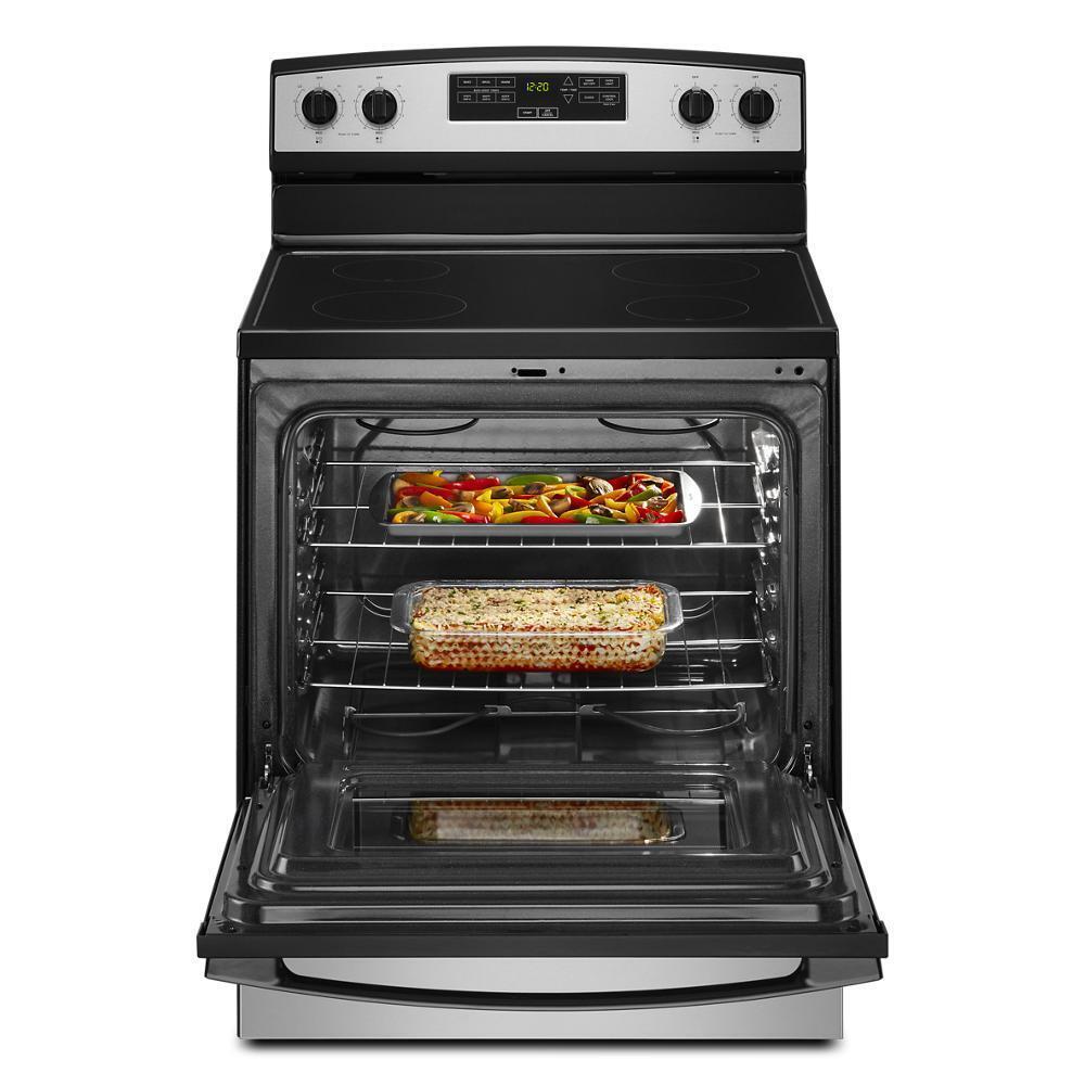 Amana AER6203MSS 30-Inch Amana® Electric Range With Extra-Large Oven Window
