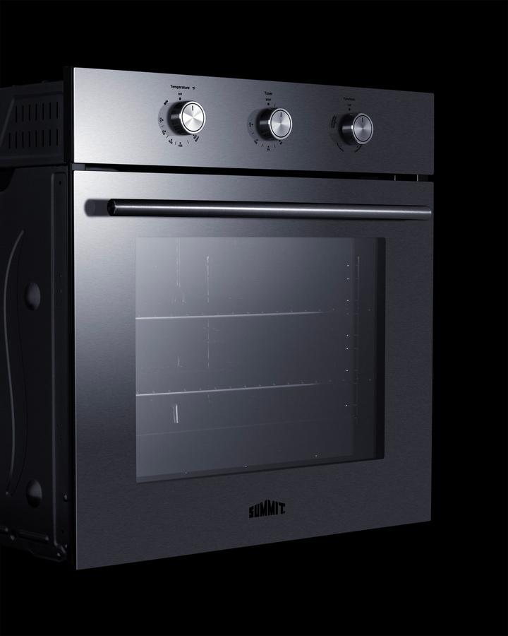 Summit SGW243SS 24" Wide Gas Wall Oven