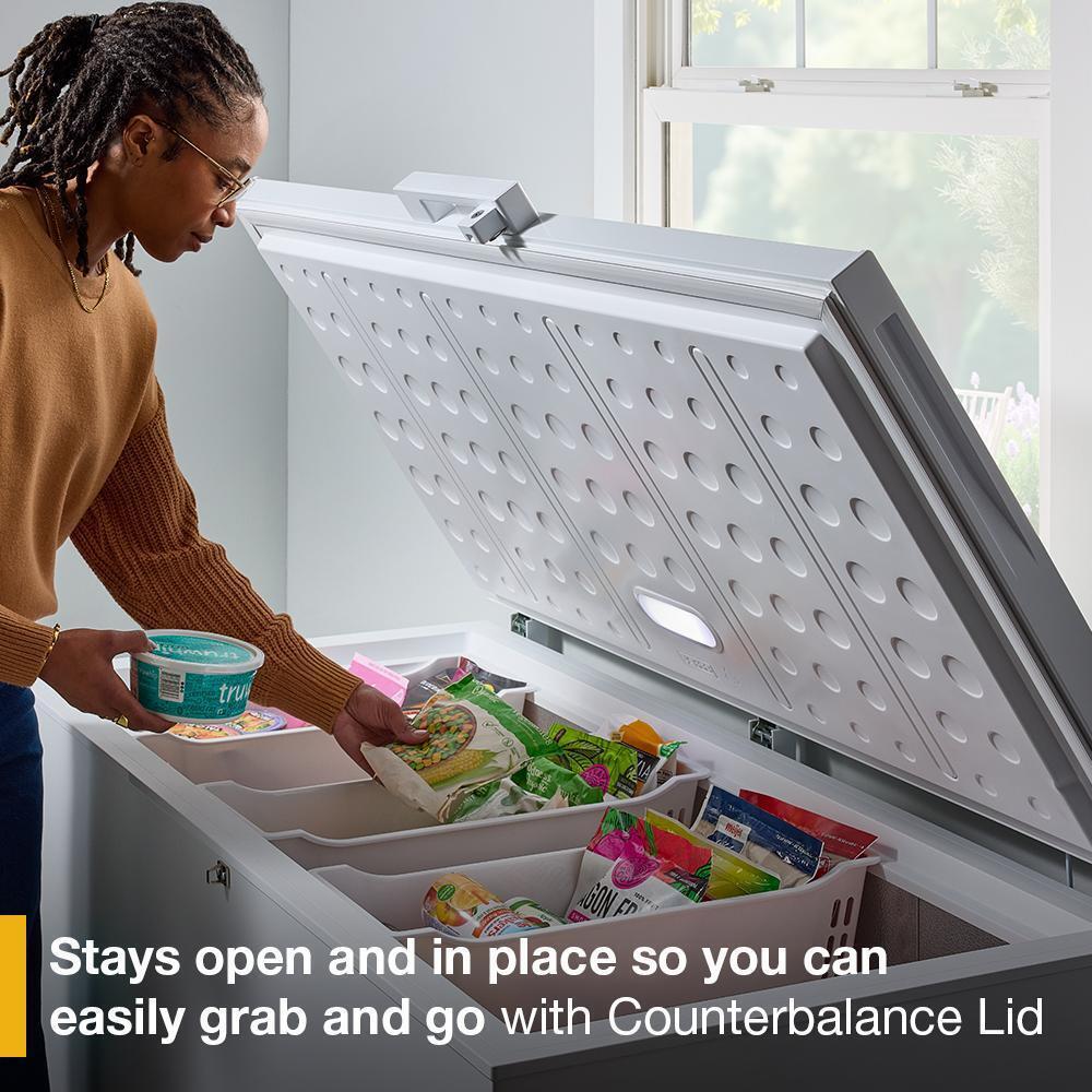 Whirlpool WZCC5516TW Whirlpool® 16 Cu. Ft. Convertible Freezer-To-Fridge Chest Freezer With 3 Storage Baskets
