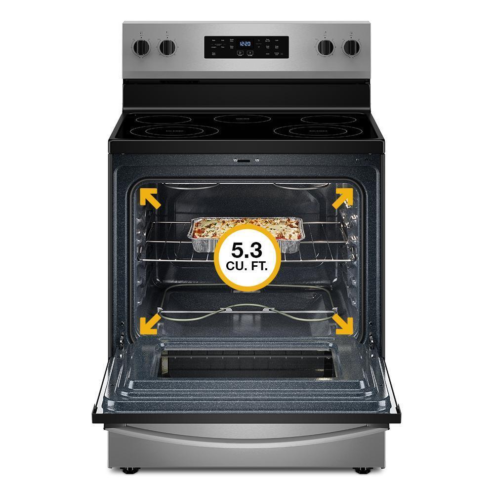 Whirlpool WFES3530RW 30-Inch Electric Range With Steam Clean