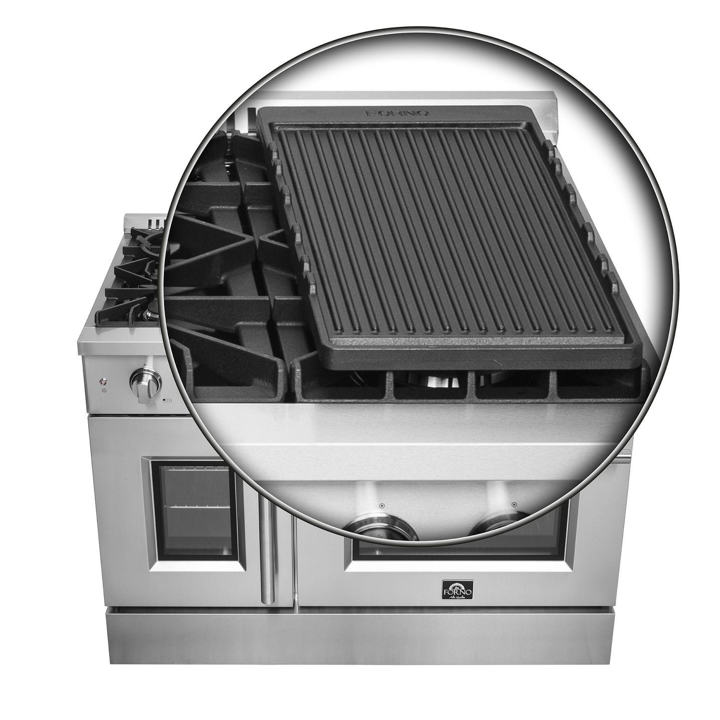 Forno FFSGS644448 Forno Galiano 48" Freestanding French Door Gas Range
