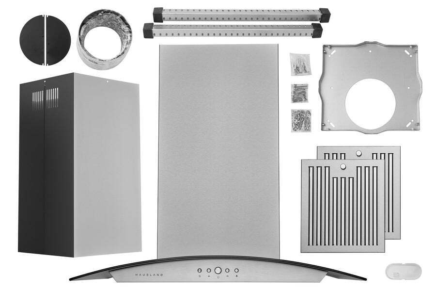 Hauslane IS200SS36 Hauslane Chef 30-In Convertible Stainless Steel Island Range Hood