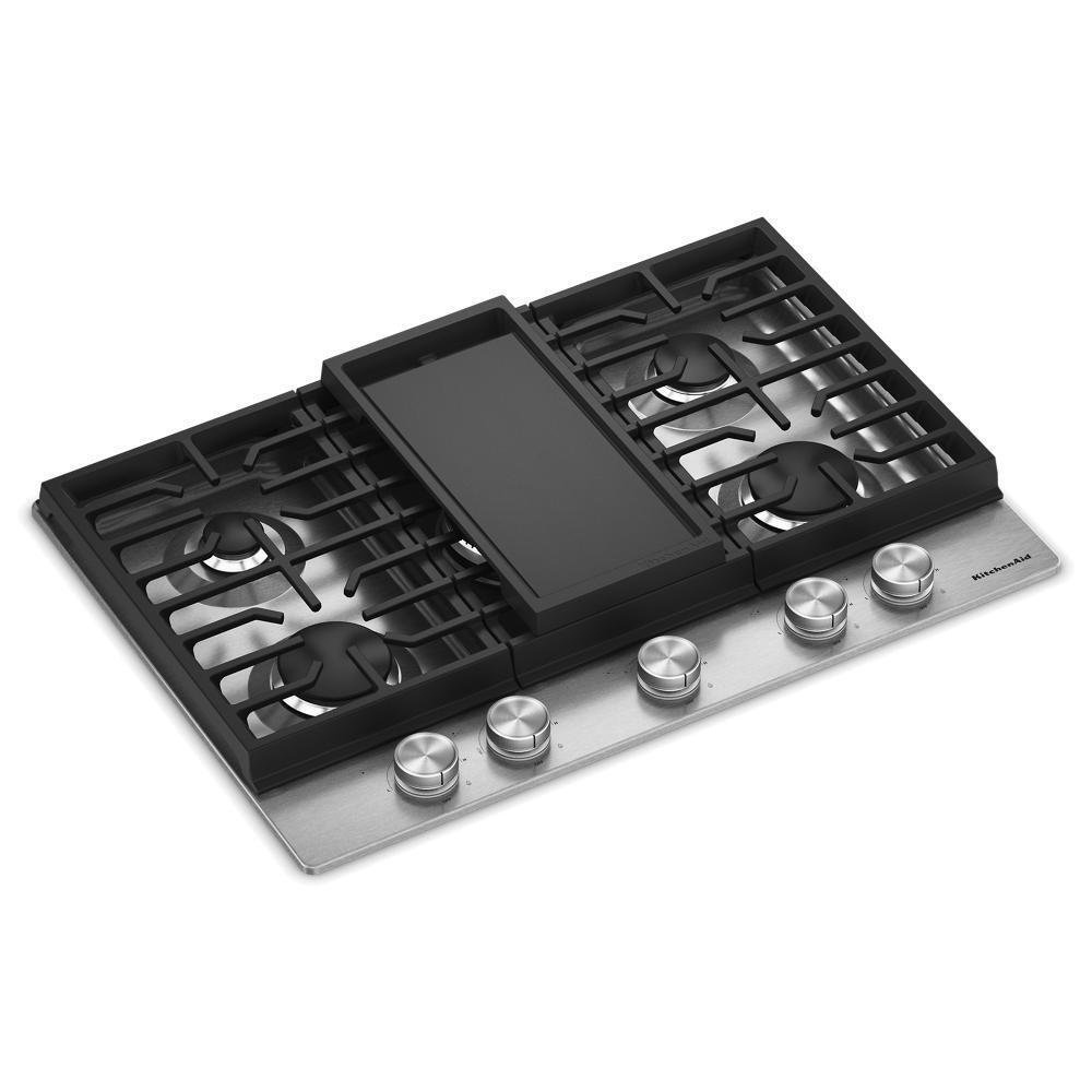 Kitchenaid KCGK730SSS Kitchenaid® 30 In. Gas Cooktop With 5 Burners And Integrated Wok Grate
