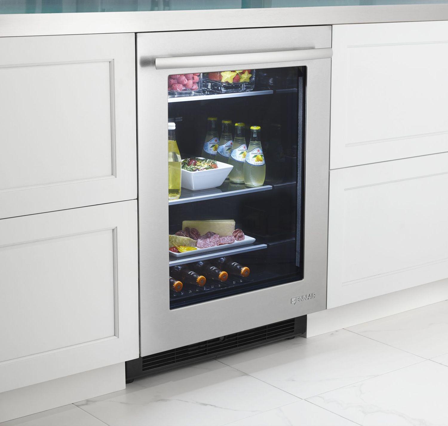 Jennair JUG24FLERS Euro-Style 24" Under Counter Refrigerator Stainless Steel