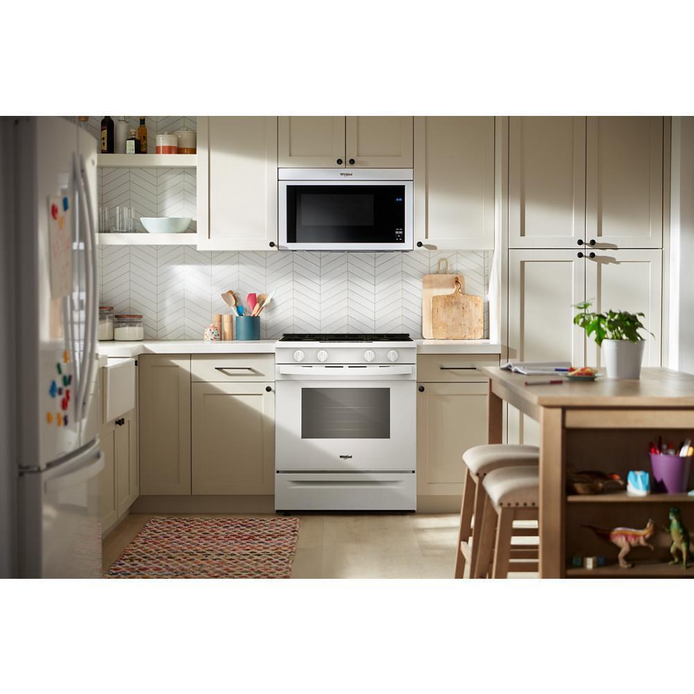 Whirlpool WSGS3330TW 30-Inch Gas Range With No Preheat Mode And Slow Cook