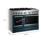 Kitchenaid KFDD948SAG 48-Inch 6 Burner Commercial-Style Dual Fuel Range With Griddle