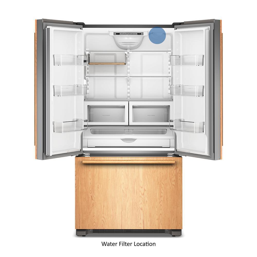 Kitchenaid KRFC136TPA 22 Cu. Ft. 36-Inch Panel-Ready Counter-Depth French Door Refrigerator With Internal Water Dispenser