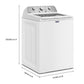 Maytag MTW5205TW This 4.7 Cu. Ft. Capacity Top Load Washer From Maytag Delivers The Stain-Fighting Power That S Built To Handle Tough Loads.