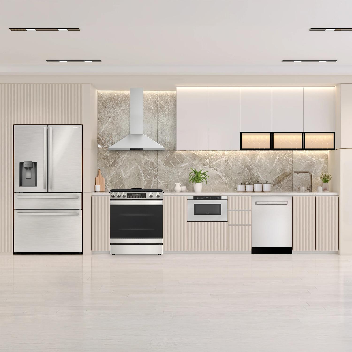 Sharp SMD2420MS Sharp 24 In. 1.2 Cu. Ft. Built-In Microwave Drawer™ Oven In Stainless Steel