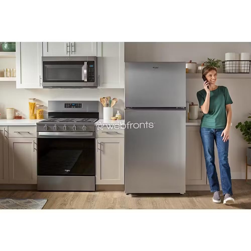 Whirlpool WRTX3019SB Whirlpool® 29.5-Inch Wide Top Freezer Refrigerator With Total Coverage Cooling- 19.3 Cu. Ft.