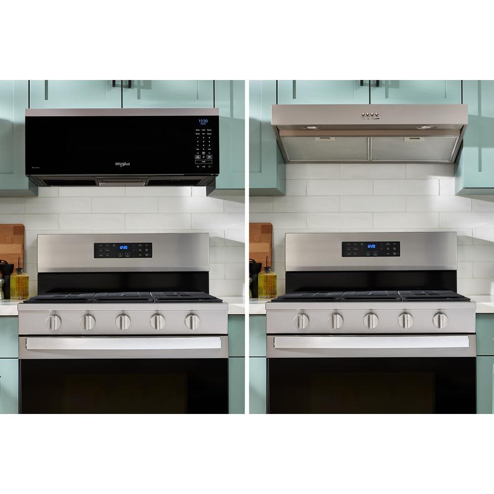 Whirlpool WMML5530RZ 1.1 Cu. Ft. Smart Low Profile Microwave Hood Combination With 450 Crm 4-Speed Venting