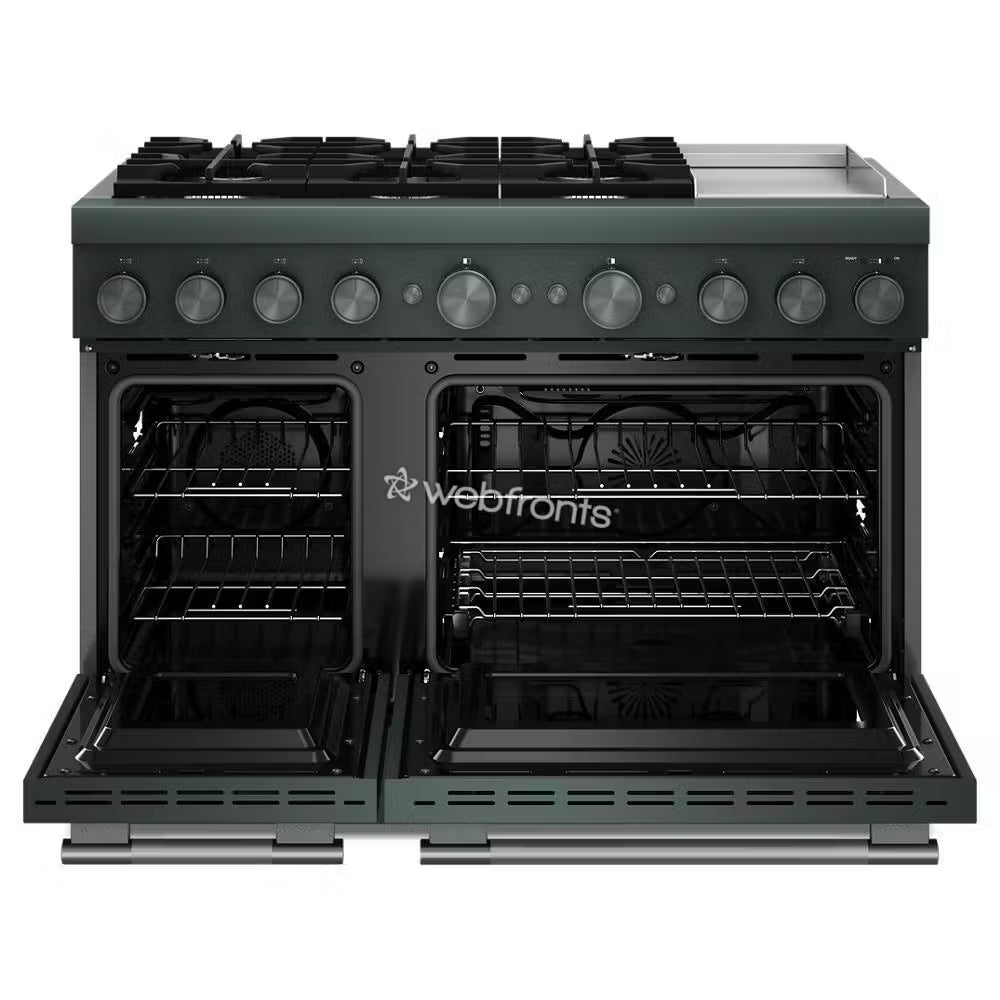Kitchenaid KFDD948SJP 48-Inch 6 Burner Commercial-Style Dual Fuel Range With Griddle