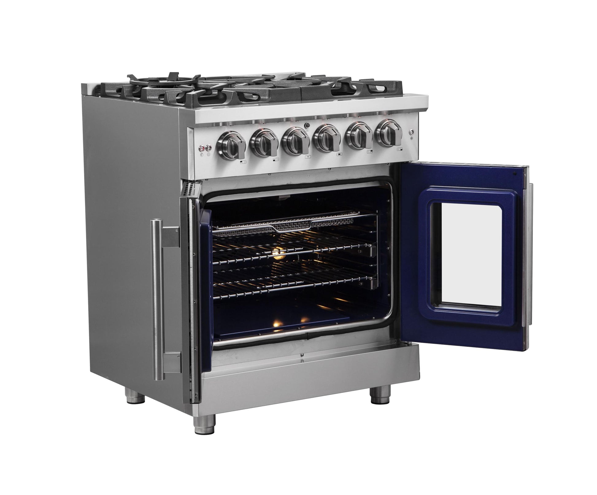 Forno FFSGS643930 Forno Massimo 30" Freestanding French Door Gas Convection Range
