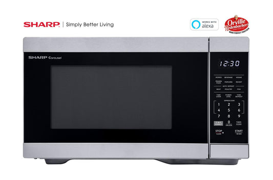 Sharp SMC1169KS Sharp 1.1 Cu. Ft. 1000W Smart Stainless Steel Countertop Microwave Oven