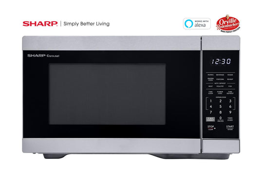 Sharp SMC1169KS Sharp 1.1 Cu. Ft. 1000W Smart Stainless Steel Countertop Microwave Oven