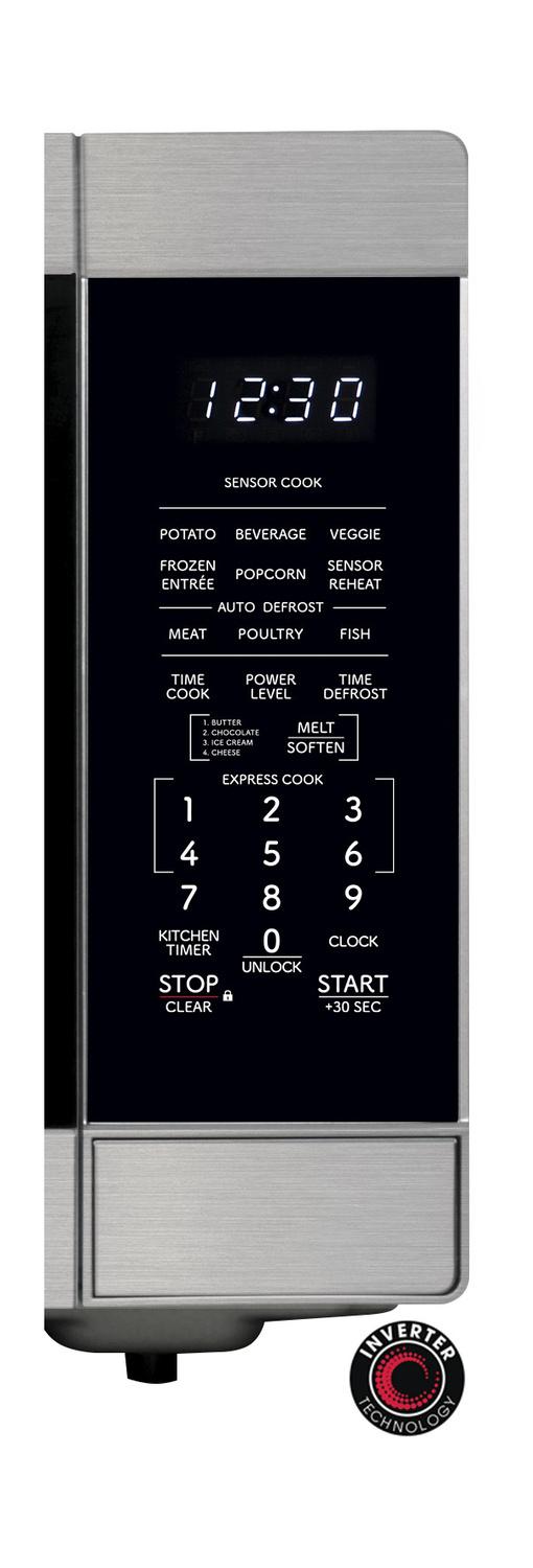 Sharp SMC2266KS Sharp 2.2 Cu. Ft. 1200W Stainless Steel Countertop Microwave Oven With Inverter Technology
