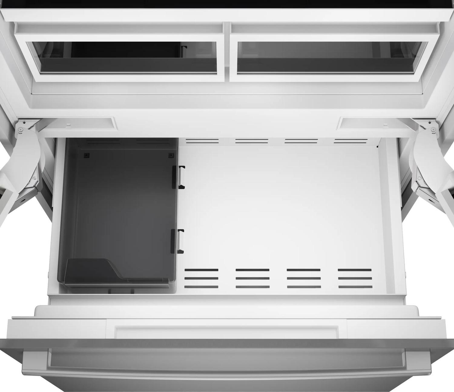 Bosch B36BT130NS Benchmark®, Vario Built-In Fridge-Freezer With Freezer At Bottom, 36'', Soft Close Flat Hinge