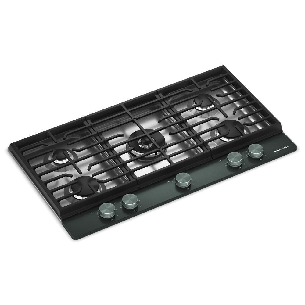 Kitchenaid KCGK536SJP Kitchenaid® 36 In. Gas Cooktop With 5 Burners And Integrated Wok Grate