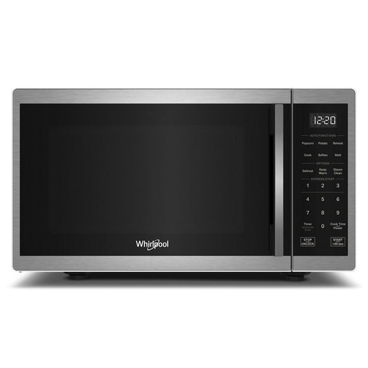 Whirlpool WMCS3019RS 0.9 Cu. Ft. Stainless Steel Countertop Microwave With Steam Clean - 900 Watt