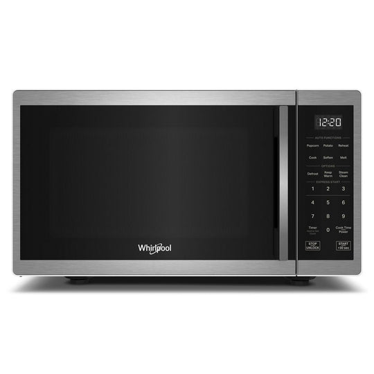 Whirlpool WMCS3019RS 0.9 Cu. Ft. Stainless Steel Countertop Microwave With Steam Clean - 900 Watt