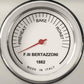 Bertazzoni MAS365INMBG 36 Inch Induction Range, 5 Heating Zones, Electric Oven - Gold Accents Bianco Matt/Gold