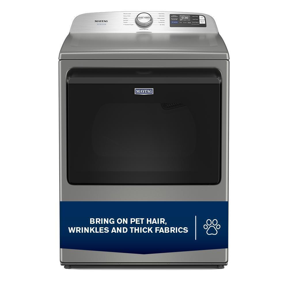 Maytag MED7405RR 7.4 Cu. Ft. Smart Top Load Dryer With Pet Pro Option