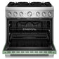 Kitchenaid KFDS936SDC 36-Inch 6 Burner Commercial-Style Dual Fuel Range With No Preheat Air Fry Mode