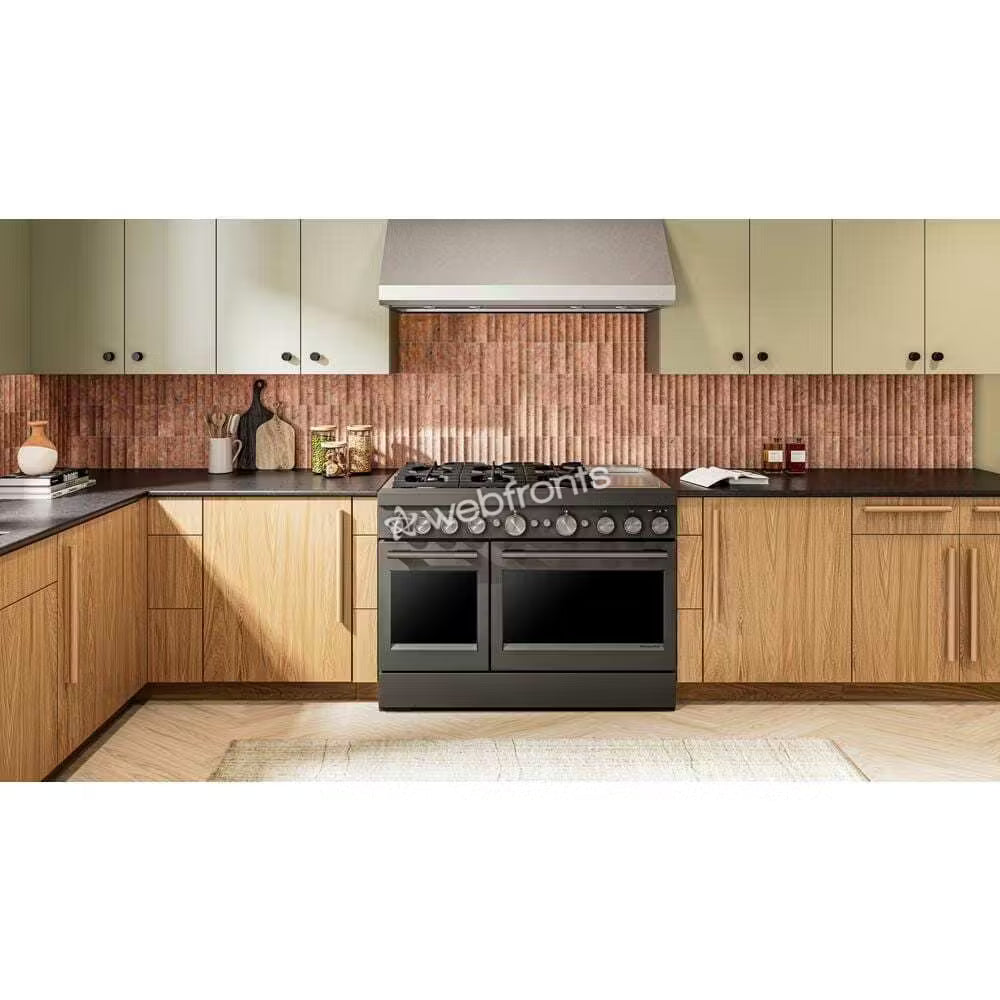 Kitchenaid KFDD948SBE 48-Inch 6 Burner Commercial-Style Dual Fuel Range With Griddle