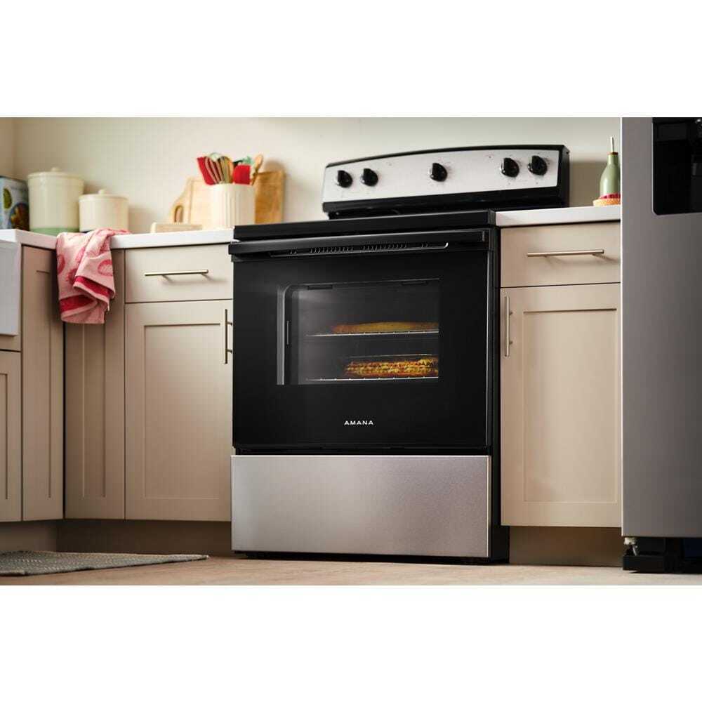 Amana AFCS2530TW Amana® 30-Inch Electric Range With Extra-Large Oven Window