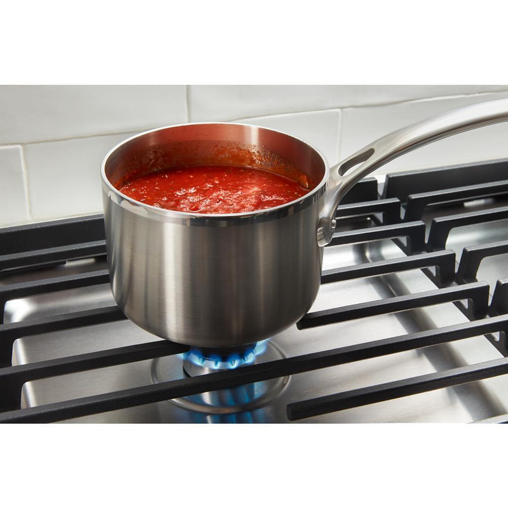 Whirlpool WCGK5030PW 30-Inch Gas Cooktop With Ez-2-Lift™ Hinged Cast-Iron Grates