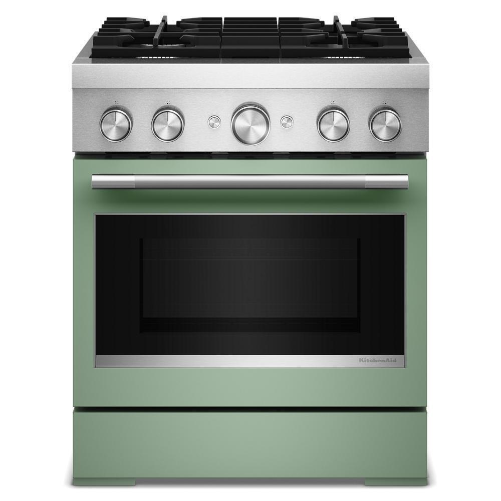 Kitchenaid KFDS930SDC 30-Inch 4 Burner Commercial-Style Dual Fuel Range With No Preheat Air Fry Mode