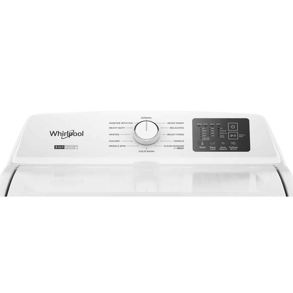 Whirlpool WTW4107SW 4.2 - 4.3 Cu. Ft. Whirlpool® Top Load Washer With 2-In-1 Removable Agitator