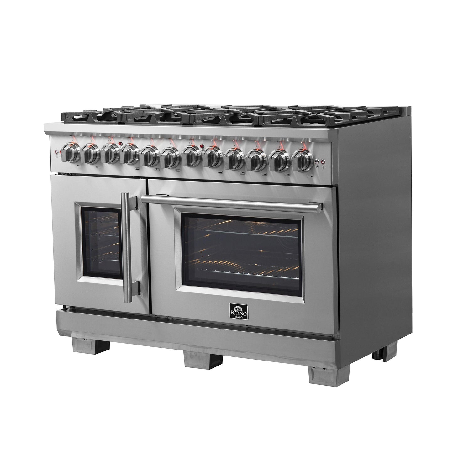 Forno FFSGS638748 Forno Capriasca 48" Freestanding French Door Dual Fuel Range