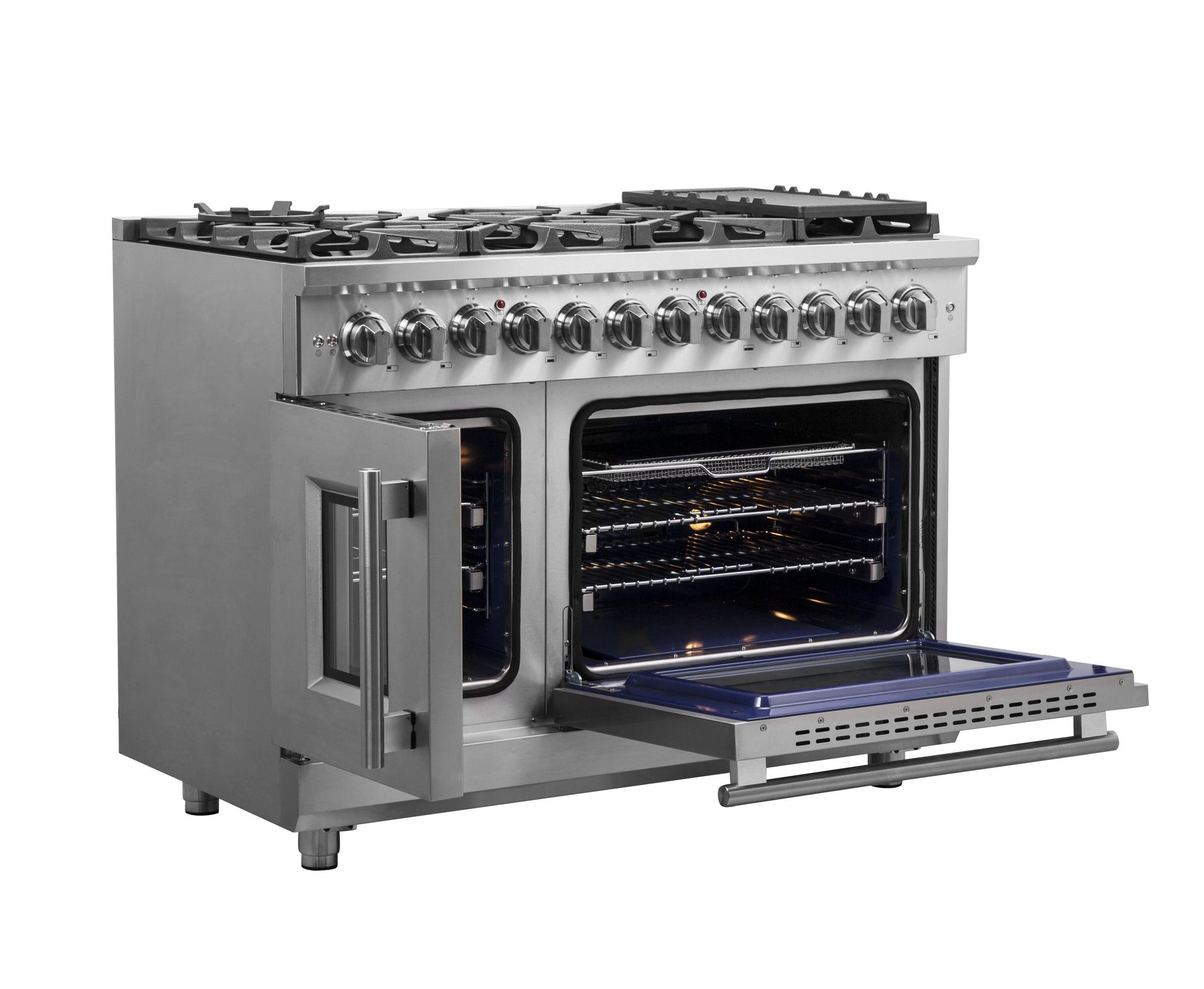 Forno FFSGS632548 Forno Massimo 48" Freestanding French Door Dual Fuel Range
