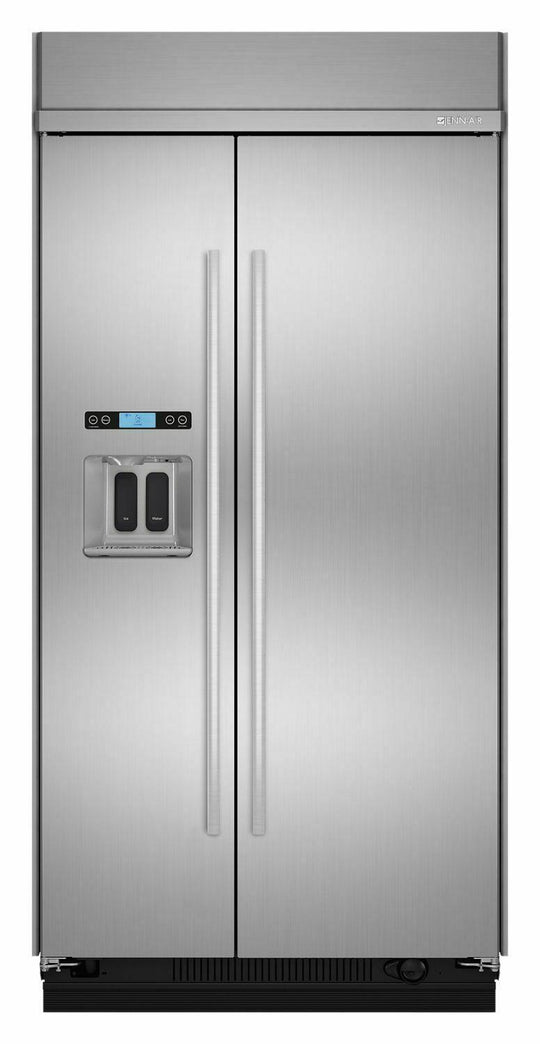 Jennair JS42SSDUDE 42" Built-In Side-By-Side Refrigerator With Water Dispenser - Stainless Steel