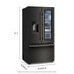 Kitchenaid KRFC936SBE Counter-Depth French Door Refrigerator With Clearvue™
