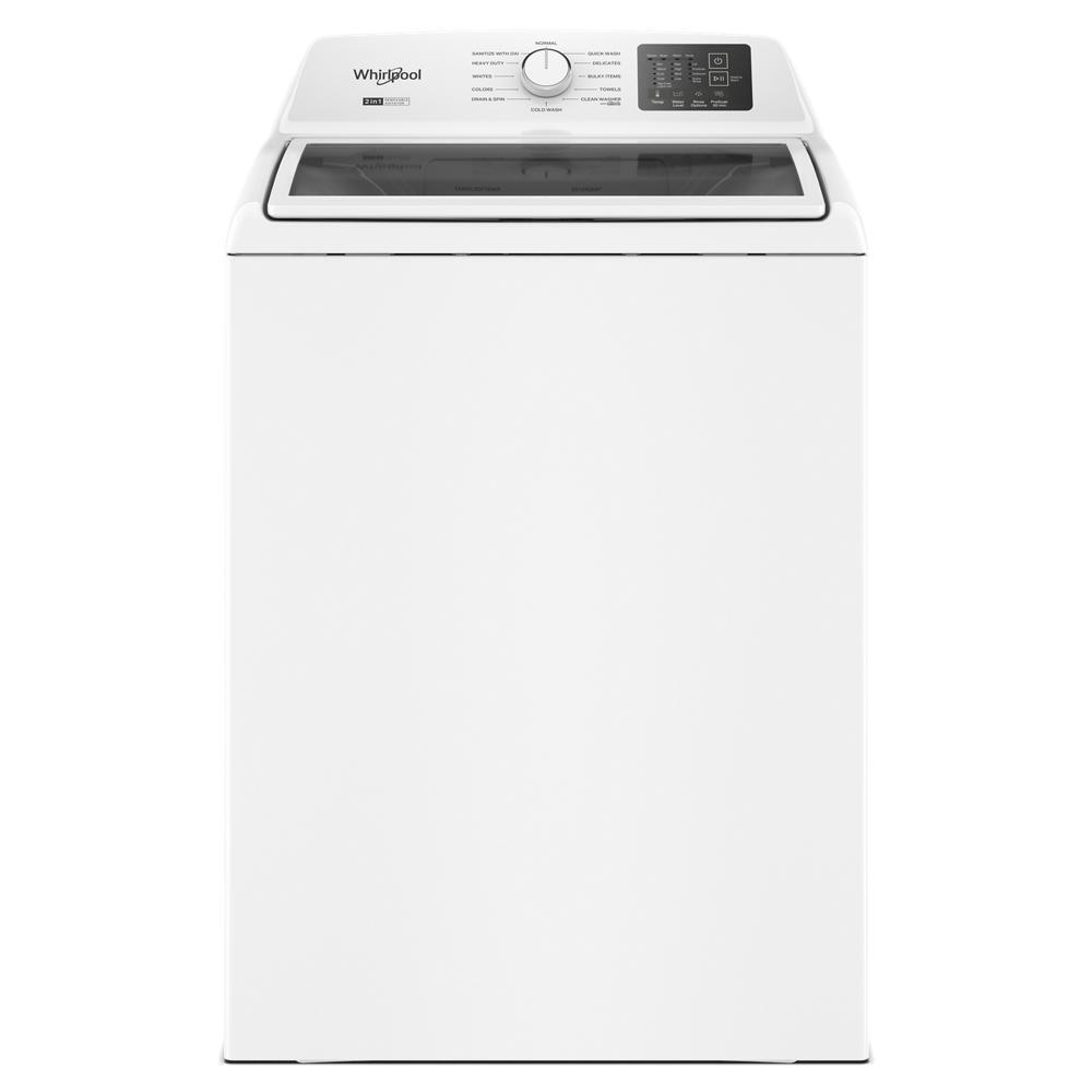 Whirlpool WTW4307SW 4.2-4.3 Cu. Ft. Whirlpool® Top Load Washer With 2-In-1 Removable Agitator And Soft Close Glass Lid
