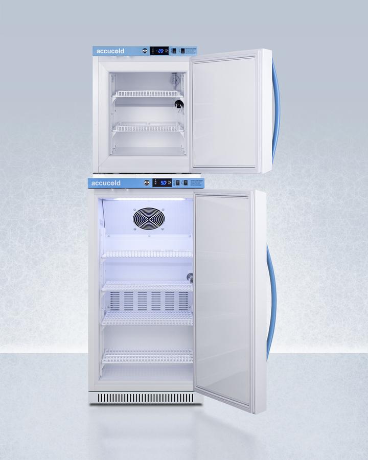 Summit ARS32PVBIADAAFZ1PVSTACK 20" Wide Performance Series All-Refrigerator/All-Freezer Combination