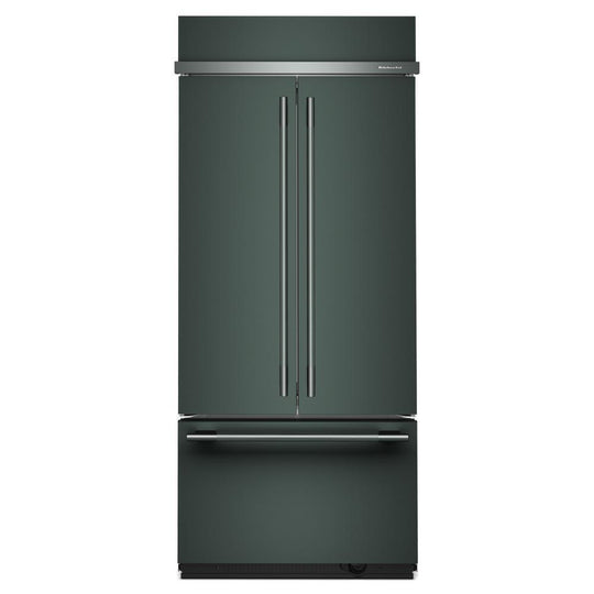 Kitchenaid KBFN536SJP 20.8 Cu. Ft. 36" Built-In French Door Bottom Mount Refrigerator With Platinum Interior