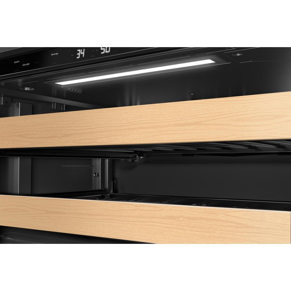 Kitchenaid KUBL524SJP 24" Beverage Center With Glass Door And Wood-Front Racks